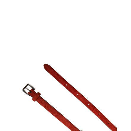 Ceinture ornée de cristaux en velours rouge Dolce & Gabbana