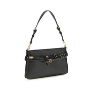 PINKO Black Buckles Shoulder Bag