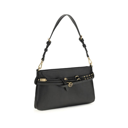 PINKO Black Buckles Shoulder Bag