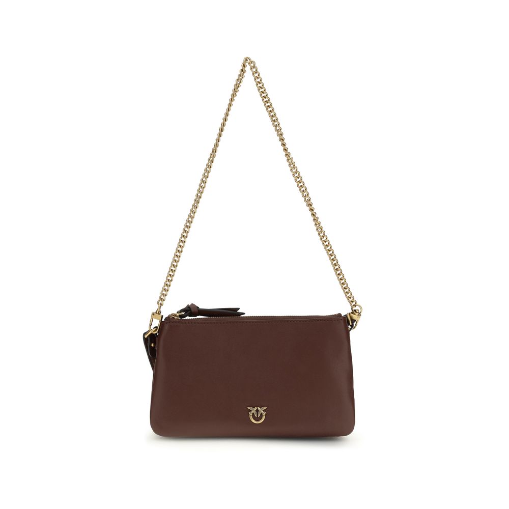 PINKO Brown Double Mini Shoulder Bag