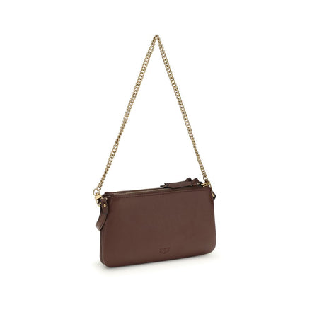 PINKO Brown Double Mini Shoulder Bag