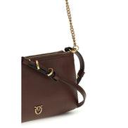 PINKO Brown Double Mini Shoulder Bag