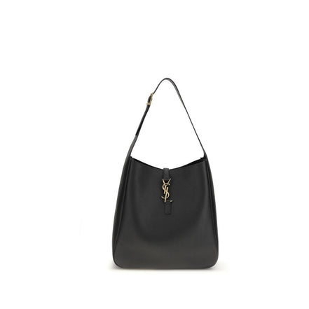 Borsa a tracolla Saint Laurent in pelle di vitello nera Bos Taurus