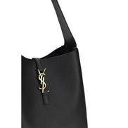 Borsa a tracolla Saint Laurent in pelle di vitello nera Bos Taurus