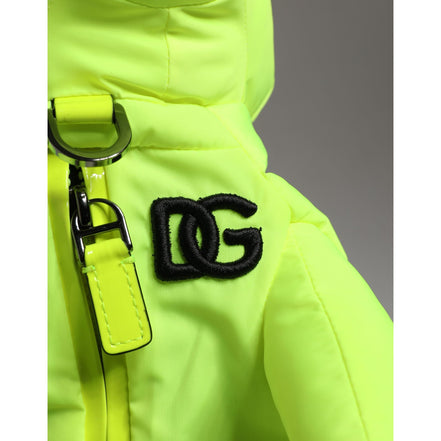 Borsa da cintura Dolce & Gabbana in poliestere verde con silhouette di animali