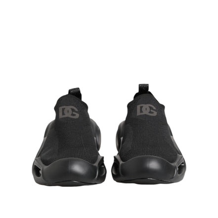 Chaussures Baskets Basses à Enfiler Noires Wave Dolce & Gabbana