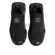 Chaussures Baskets Basses à Enfiler Noires Wave Dolce & Gabbana