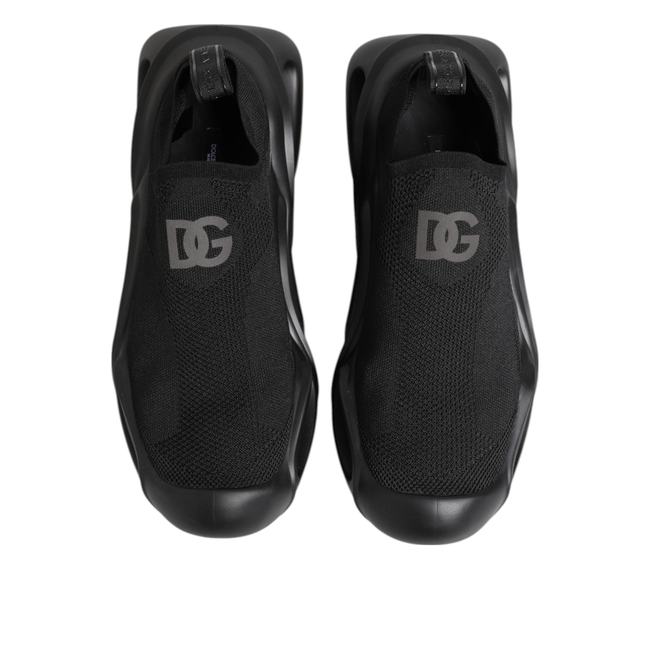 Chaussures Baskets Basses à Enfiler Noires Wave Dolce & Gabbana
