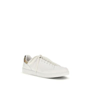 Baskets basses Burberry en cuir de veau blanc Bos Taurus