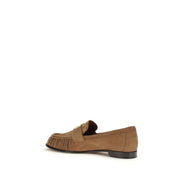 Mocassins à enfiler Fendi marron en agneau Ovis Aries Aries