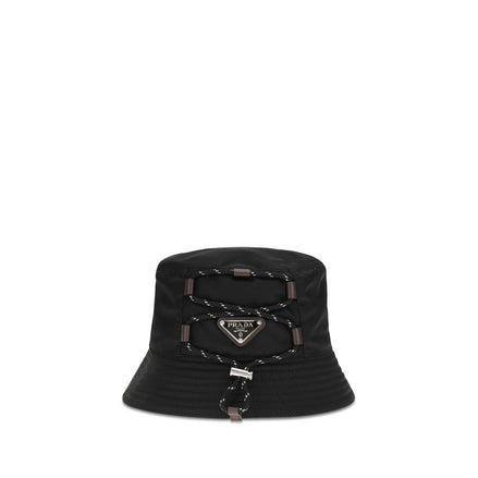 Cappello da pescatore Prada in poliammide riciclata nero