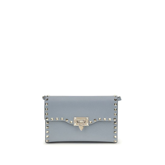 Valentino Garavani Blue Rockstud Small Shoulder Bag