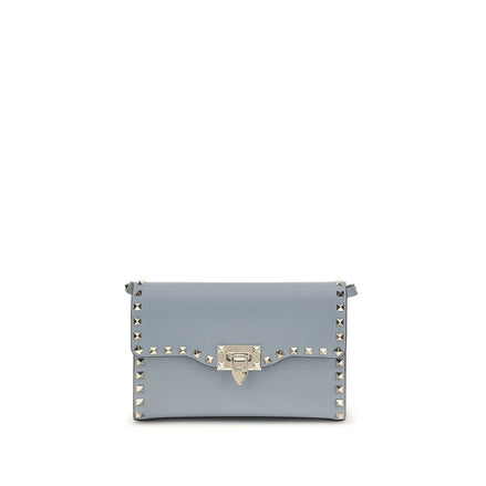 Valentino Garavani Blue Rockstud Small Shoulder Bag