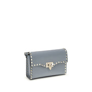 Valentino Garavani Blue Rockstud Small Shoulder Bag