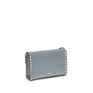 Valentino Garavani Blue Rockstud Small Shoulder Bag