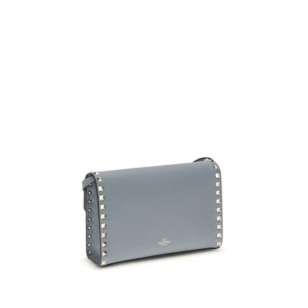 Valentino Garavani Blue Rockstud Small Shoulder Bag