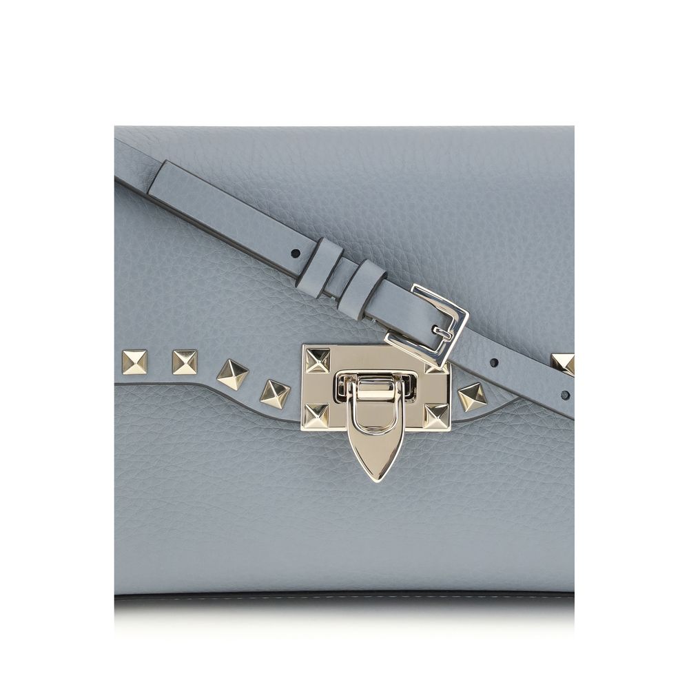Valentino Garavani Blue Rockstud Small Shoulder Bag