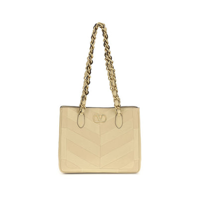 Valentino Garavani Gold Leather Shoulder Bag