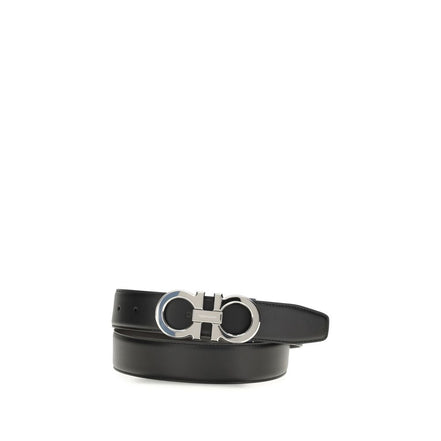 Cintura classica Ferragamo in pelle nera