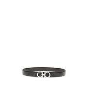 Cintura classica Ferragamo in pelle nera
