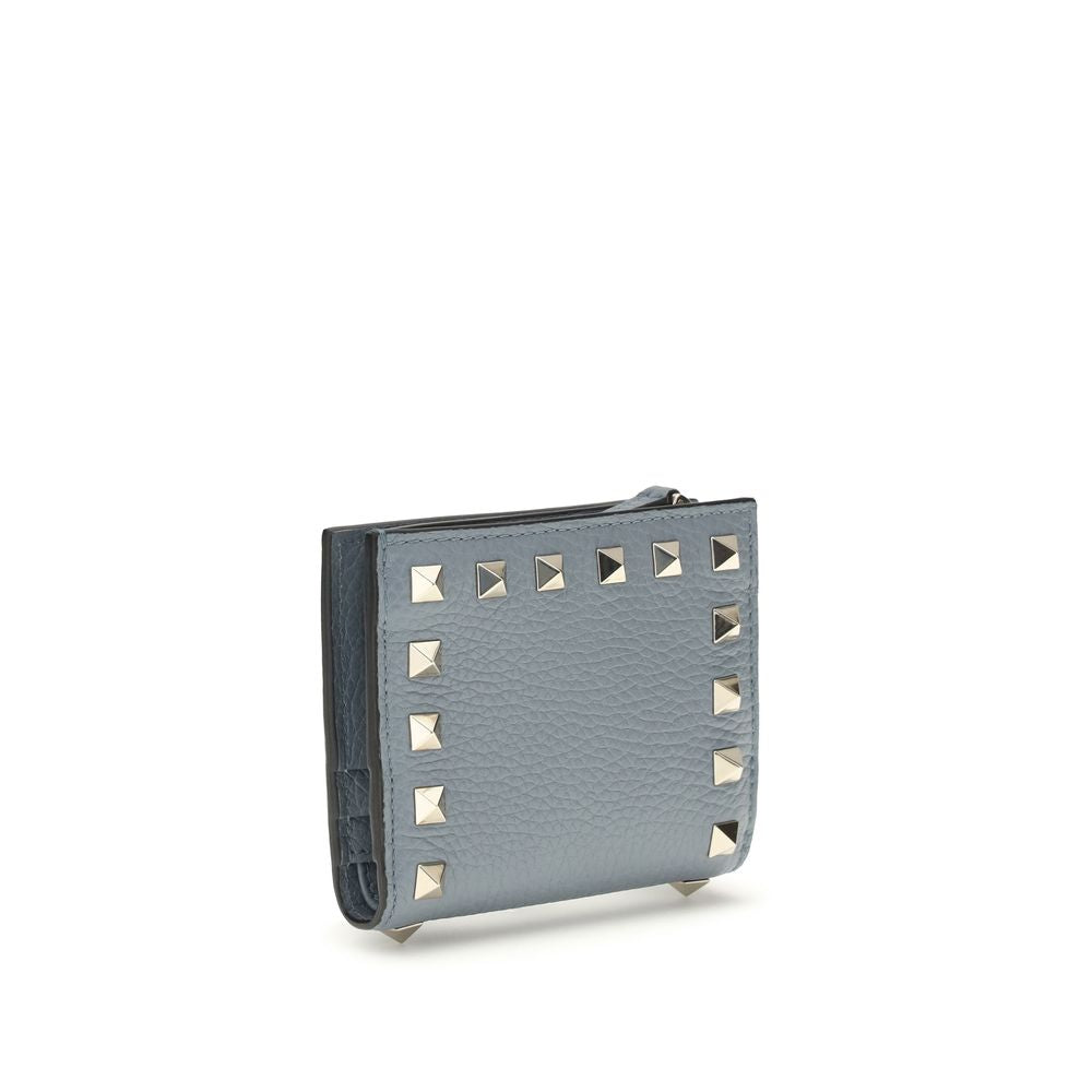 Valentino Garavani Blue Leather Wallet