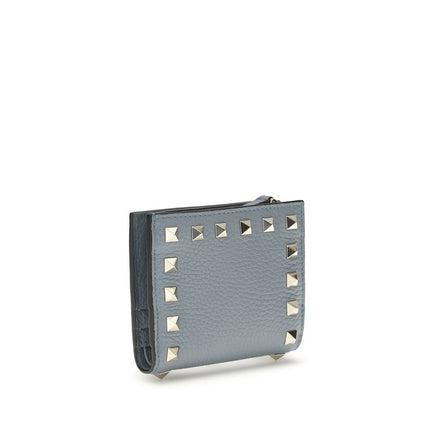 Valentino Garavani Blue Leather Wallet