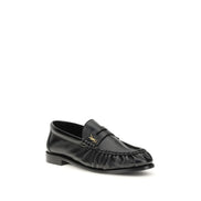 Saint Laurent Black Slip-On Loafers