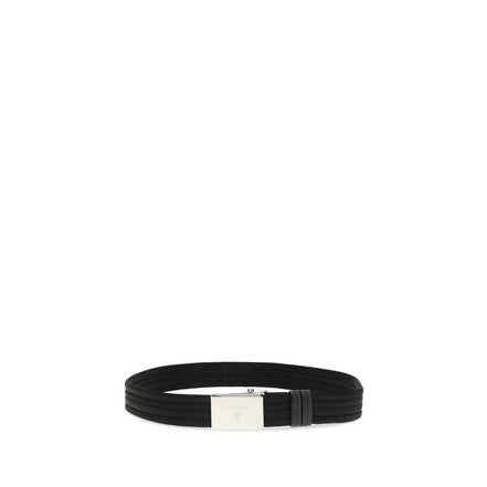Cintura sottile in poliestere nero Prada