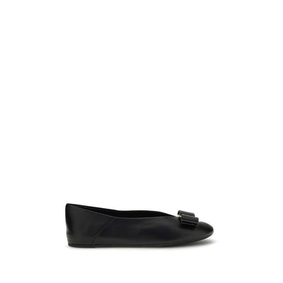 Ferragamo Black Ballet Flats