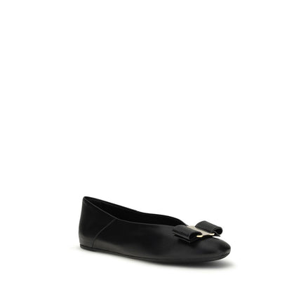 Ferragamo Black Ballet Flats