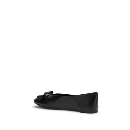 Ferragamo Black Ballet Flats
