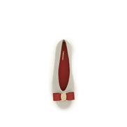 Ballerine Ferragamo in pelle di vitello bianca Bos Taurus