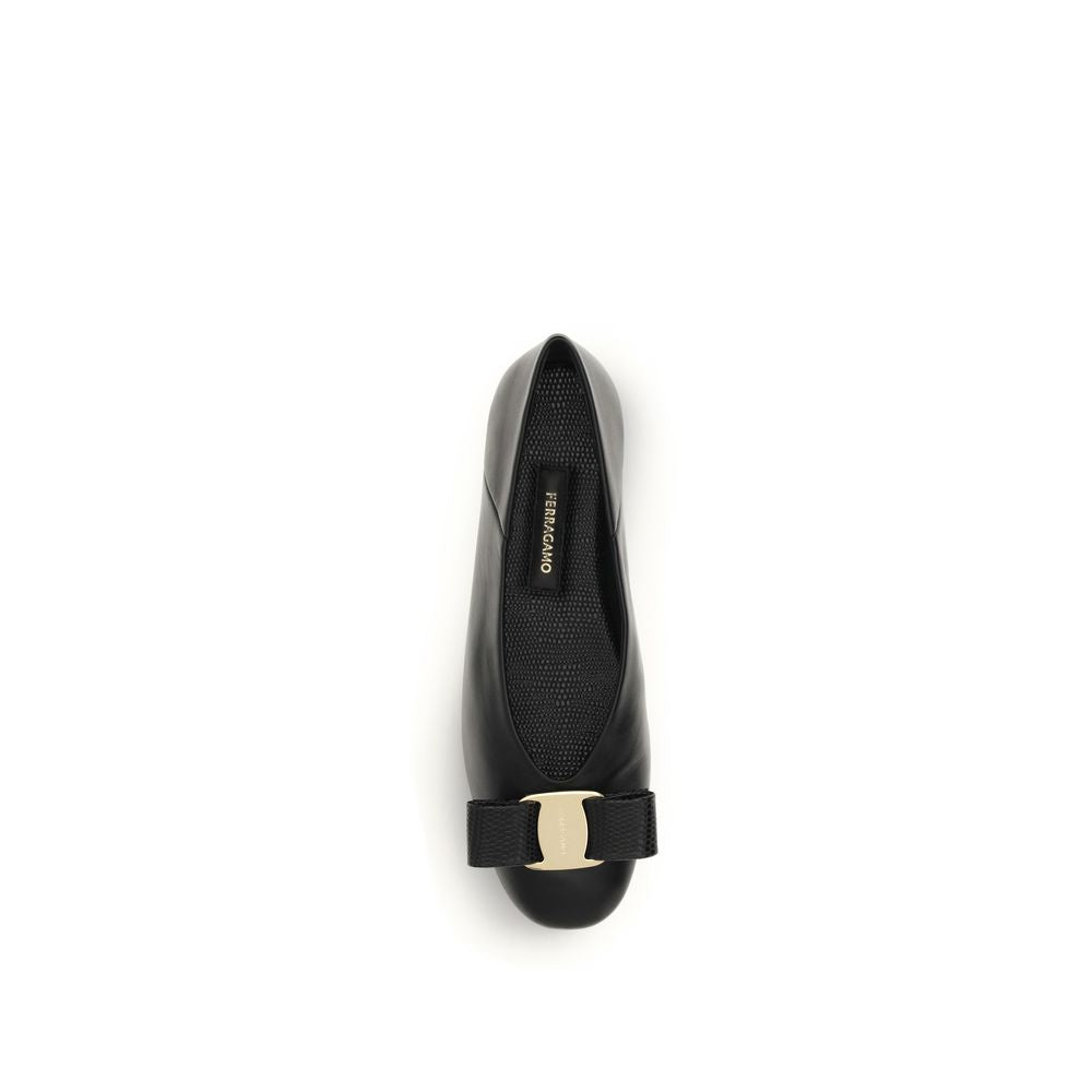 Ferragamo Black Ballet Flats