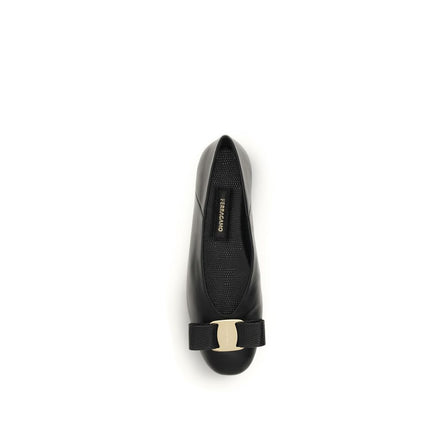Ferragamo Black Ballet Flats