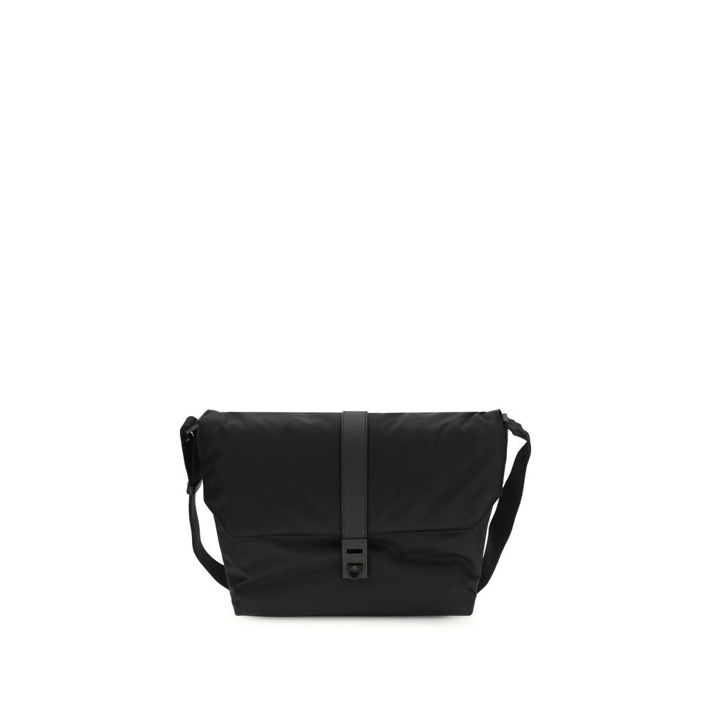 Borsa a Spalla Ferragamo in Nylon Nero