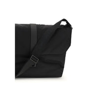 Borsa a Spalla Ferragamo in Nylon Nero