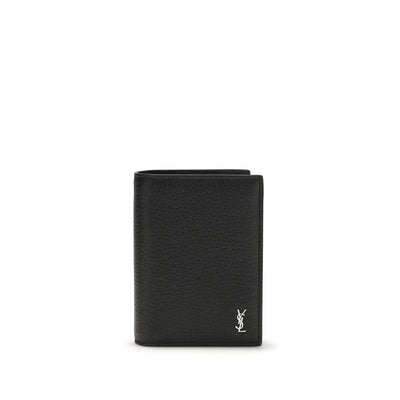 Saint Laurent Black Calf Leather Wallet