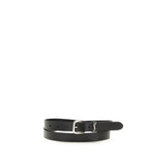 Ceinture Saint Laurent noire en coton régulier