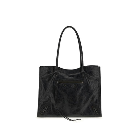 Balenciaga Black Lamb Shoulder Bag - Le City Tote