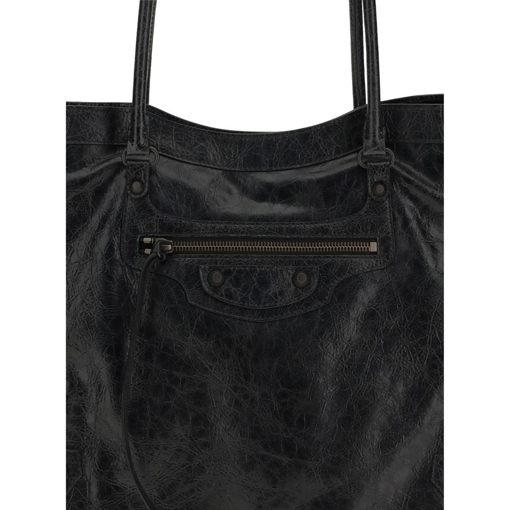 Balenciaga Black Lamb Shoulder Bag - Le City Tote