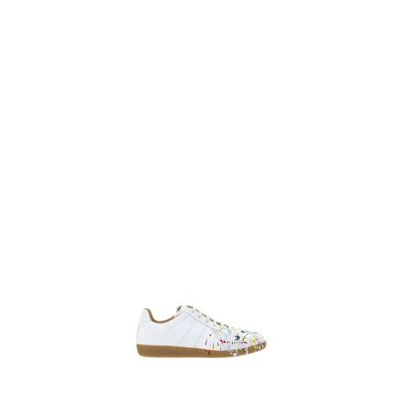 Maison Margiela White Leather Low Top Sneakers