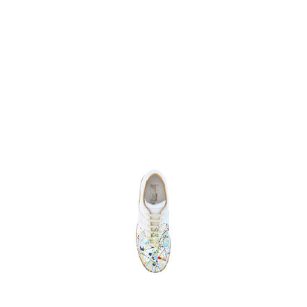 Maison Margiela White Leather Low Top Sneakers