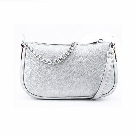 Borsa a tracolla Michael Kors in pelle grigia