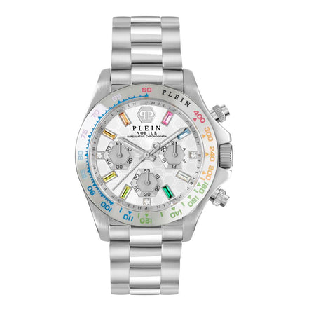 Montre habillée en acier inoxydable gris Philipp Plein