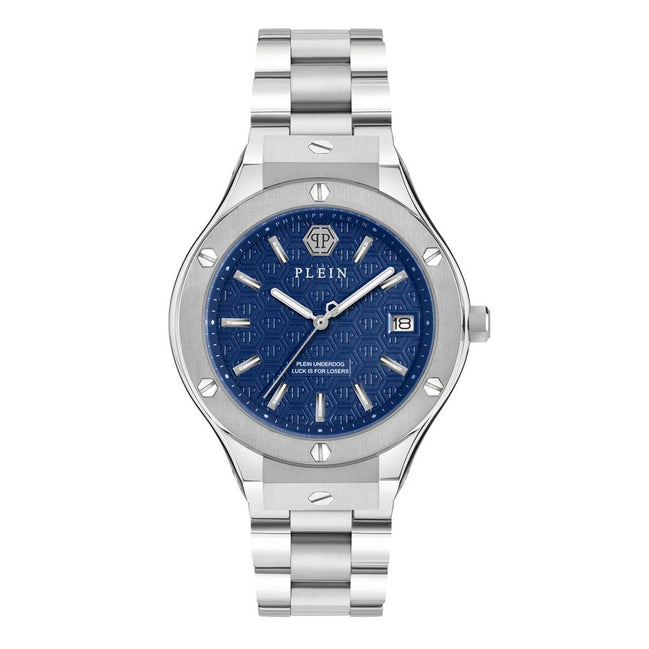 Montre habillée en acier inoxydable gris Philipp Plein