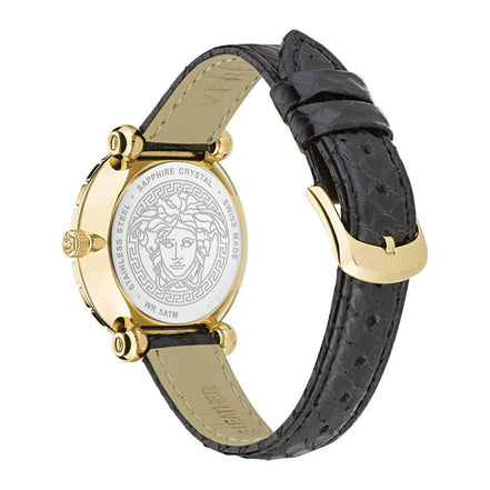 Versace Black Fur Dress Watch
