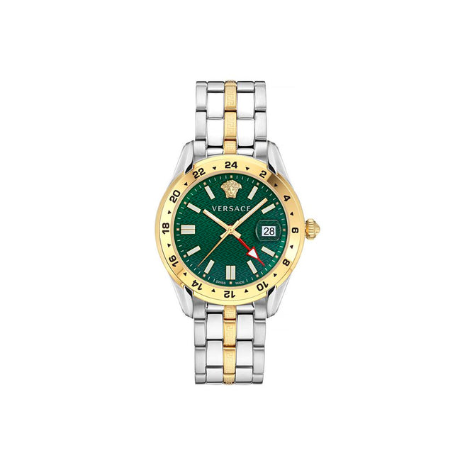 Montre habillée Versace grise en acier inoxydable