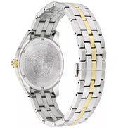 Montre habillée Versace grise en acier inoxydable