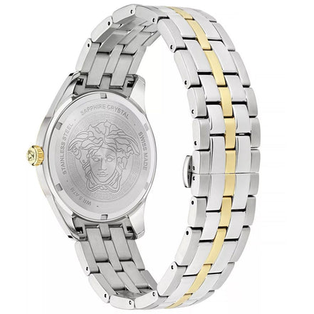 Montre habillée Versace grise en acier inoxydable