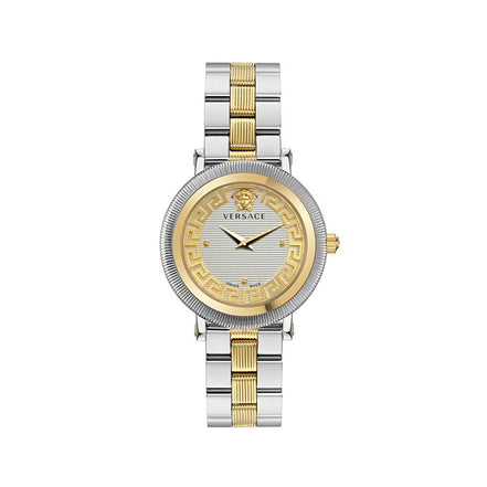 Montre habillée Versace grise en acier inoxydable